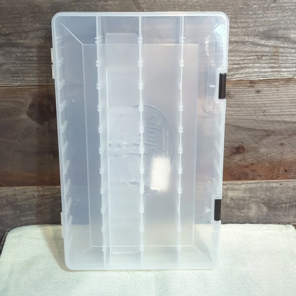 3 BASS PRO SHOPS LARGER SIZE CLEAR TACKLE BOX/ORGANIZER B